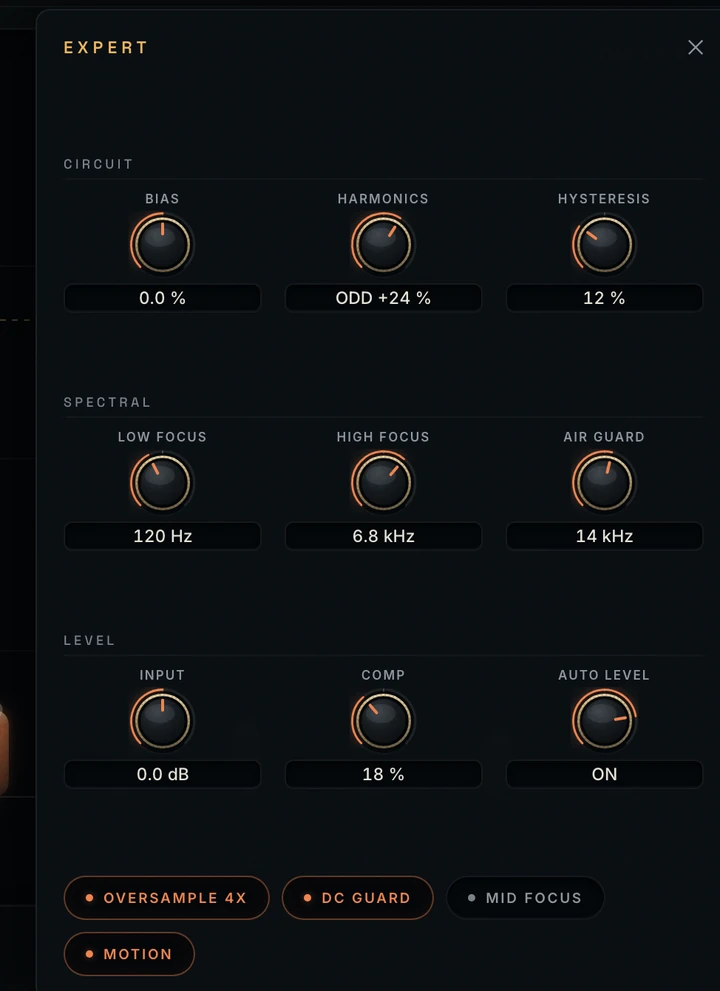 Emberlight expert drawer, detail — reference render