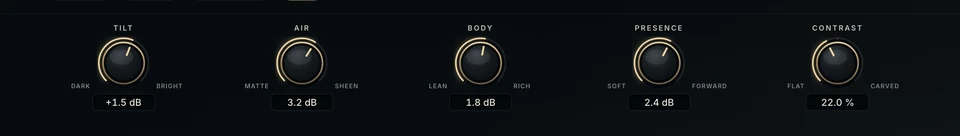 Luster macro band, detail — reference render