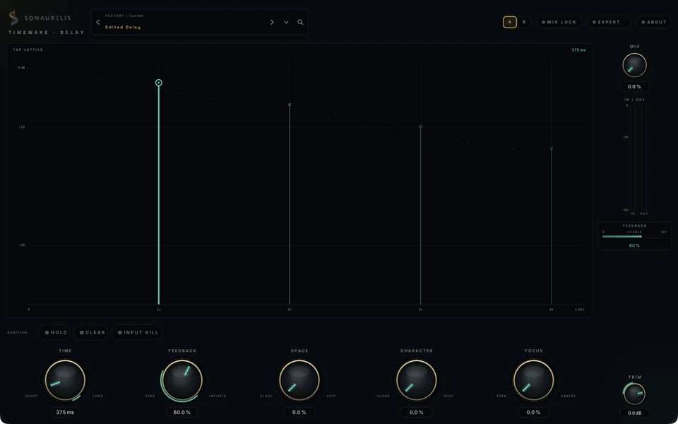 Timewake Delay — interface capture